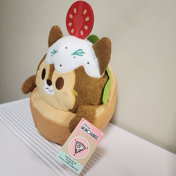 Disney Munchlings Chip 'n Dale Falafel Pita Pocket Chip Street Food Plush - Picture 3 of 12